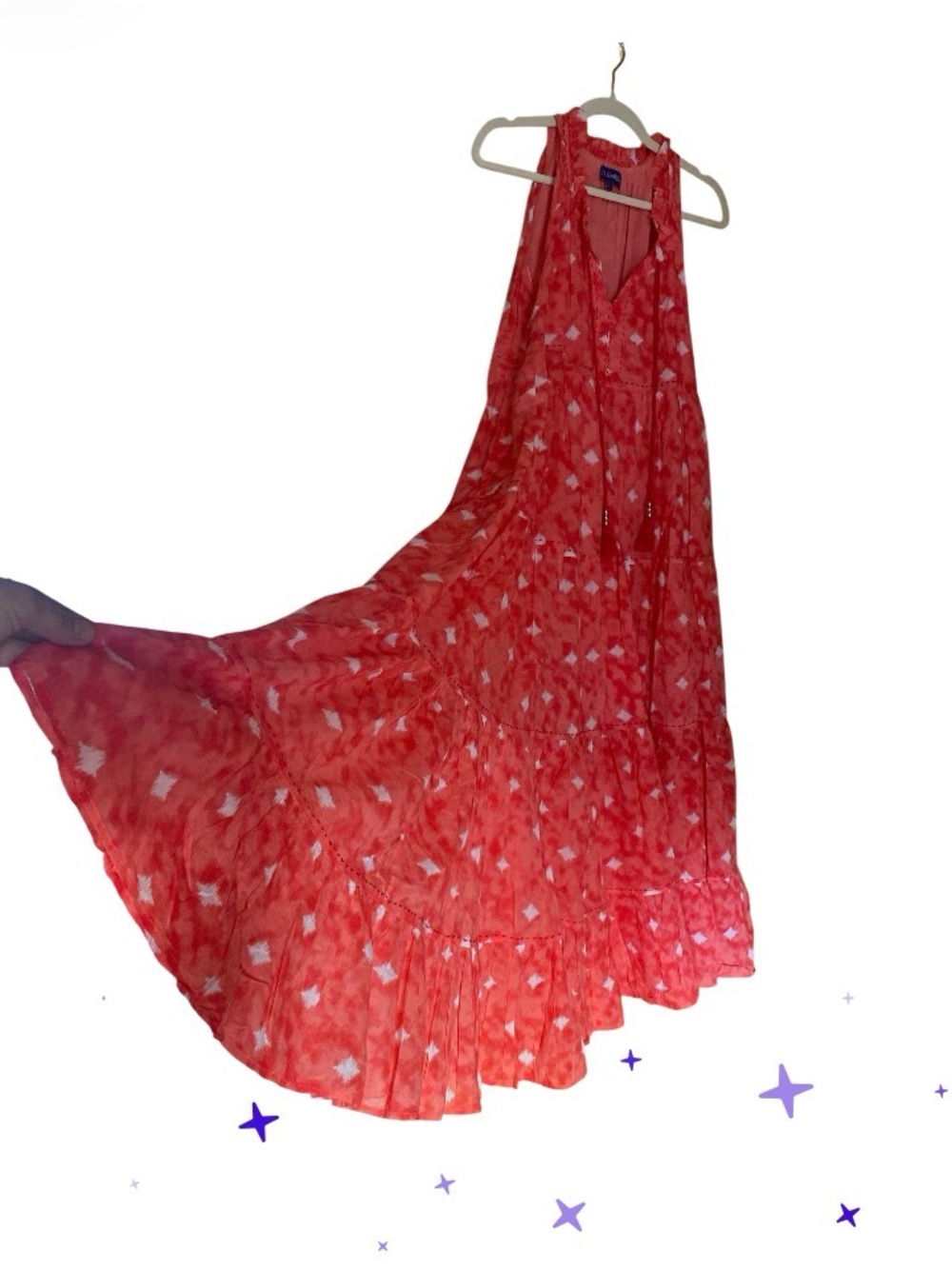 NWOT ANTHROPOLOGIE Ro's Garden Sofia  Maxi Dress L - Picture 8 of 16